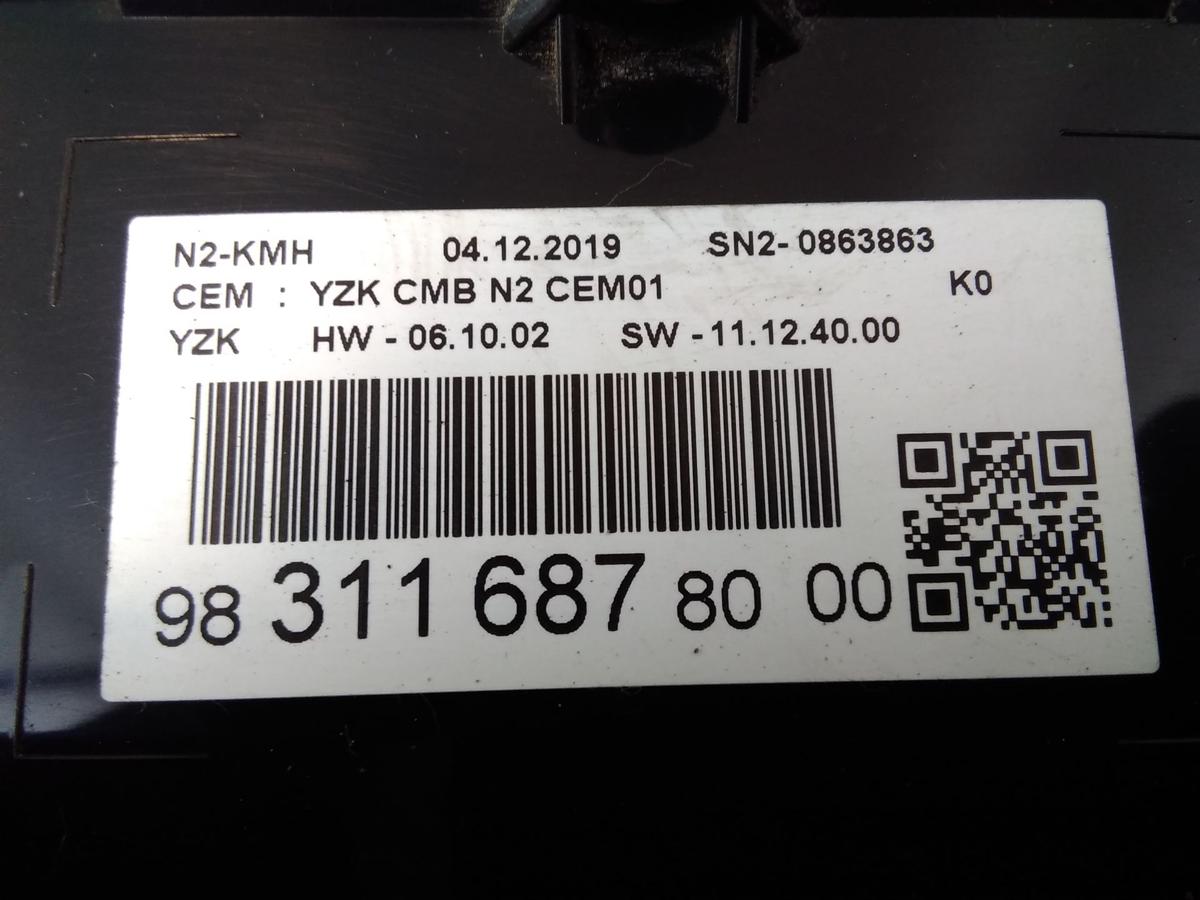 Opel Vivaro C original Tacho Kombiinstrument Armatur 1.5TD 88kw Bj.2020