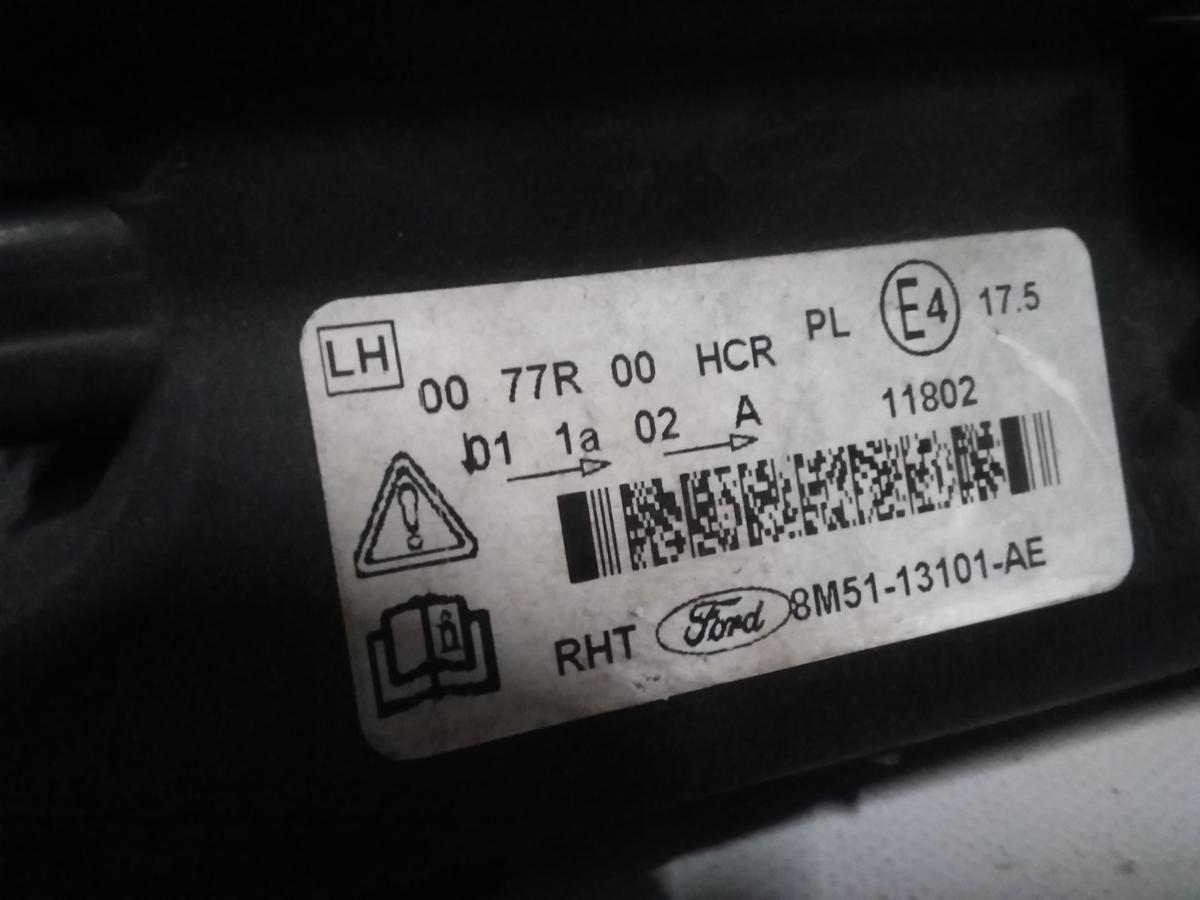 Ford Focus 2 DA3 Facelift orig. Scheinwerfer links chrom Halogen mit LWR BJ2008