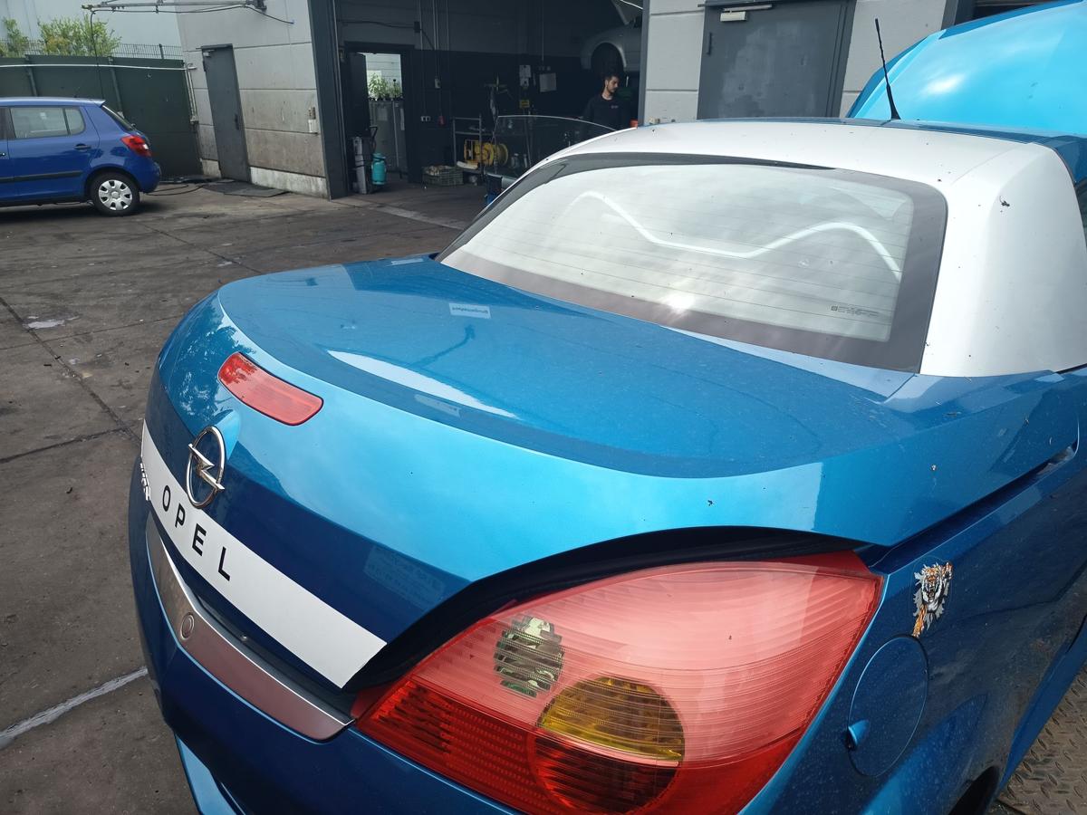 Opel Tigra Twintop original Heckklappe Deckel hinten Z21H Antiguablau Bj 2007