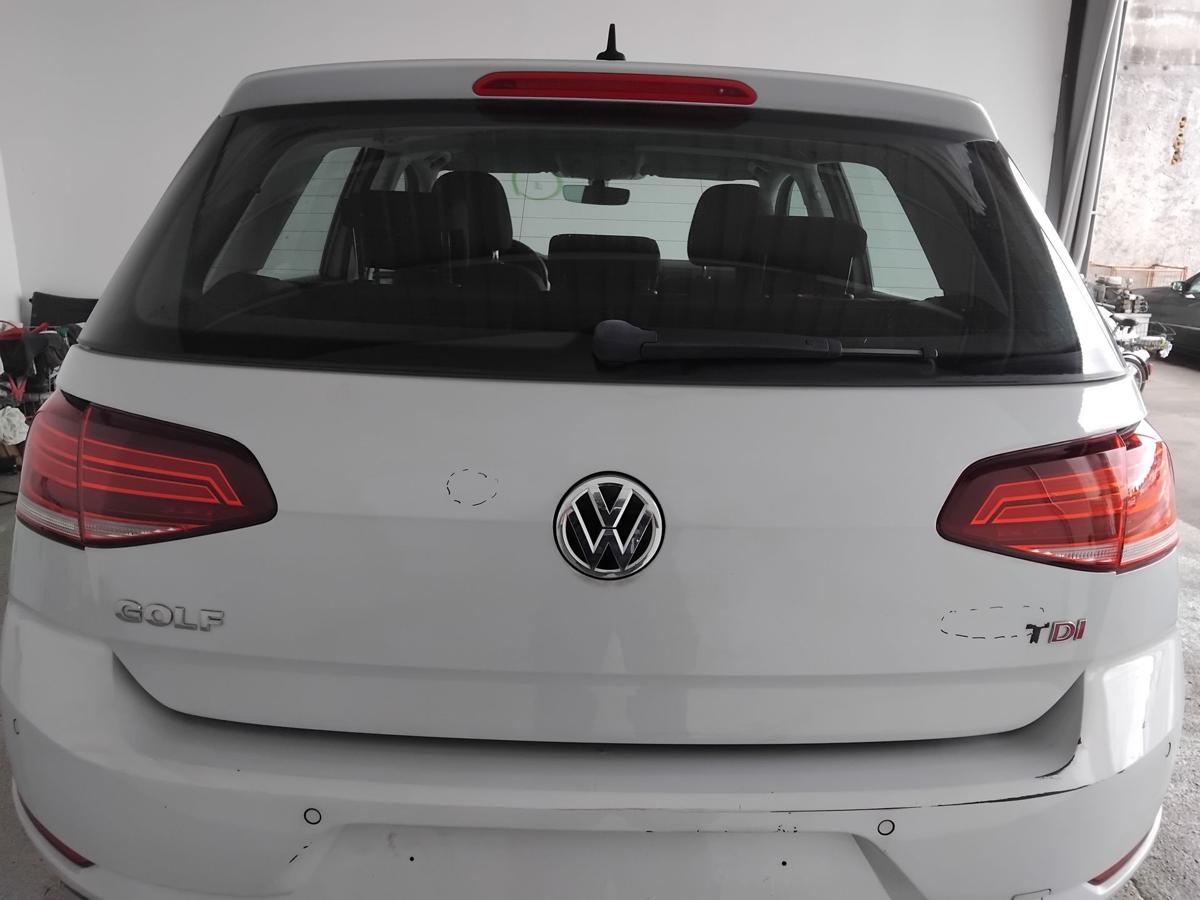 VW Golf 7 Facelift Heckklappe LB9Z White Silver mit Heckscheibe Fließheck BJ2017