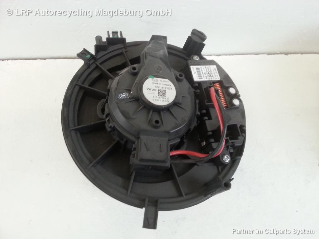 VW Golf 7 VII Heizungsgebl&auml;se Gebl&auml;semotor 5Q1819021 Regler 5Q0907521A