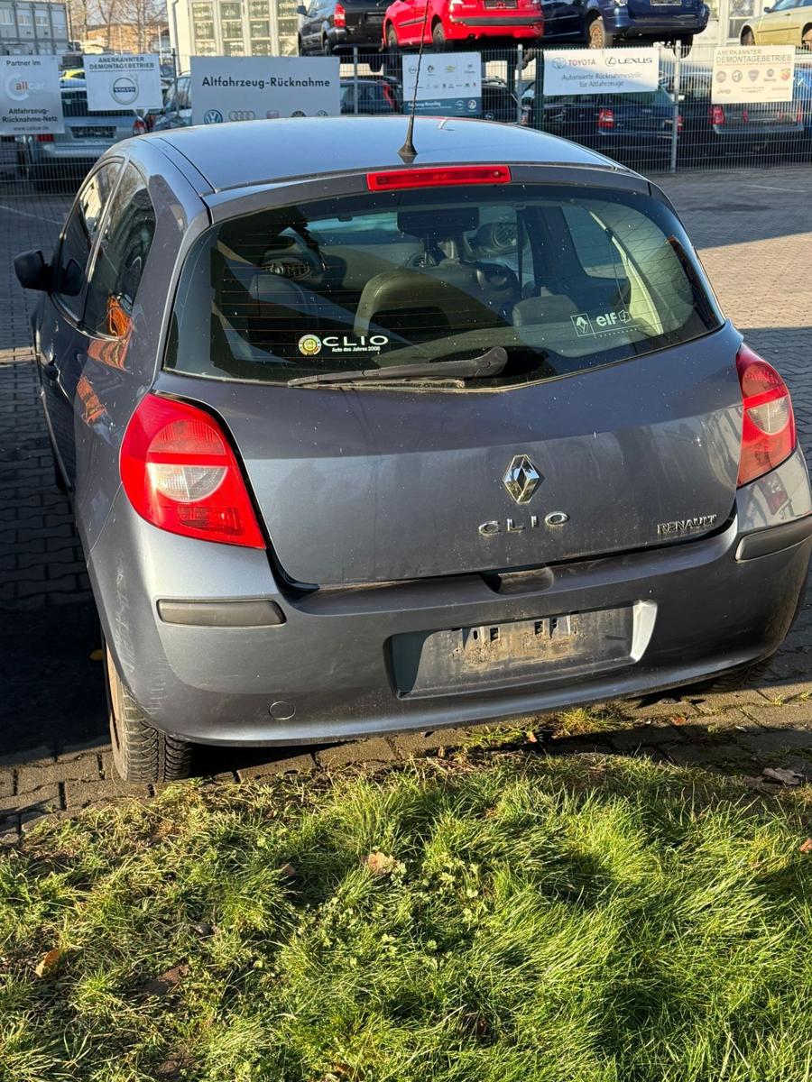 Renault Clio 3 original Heckklappe mit Heckscheibe TEJ47 Bleu gris Blau Bj.2006