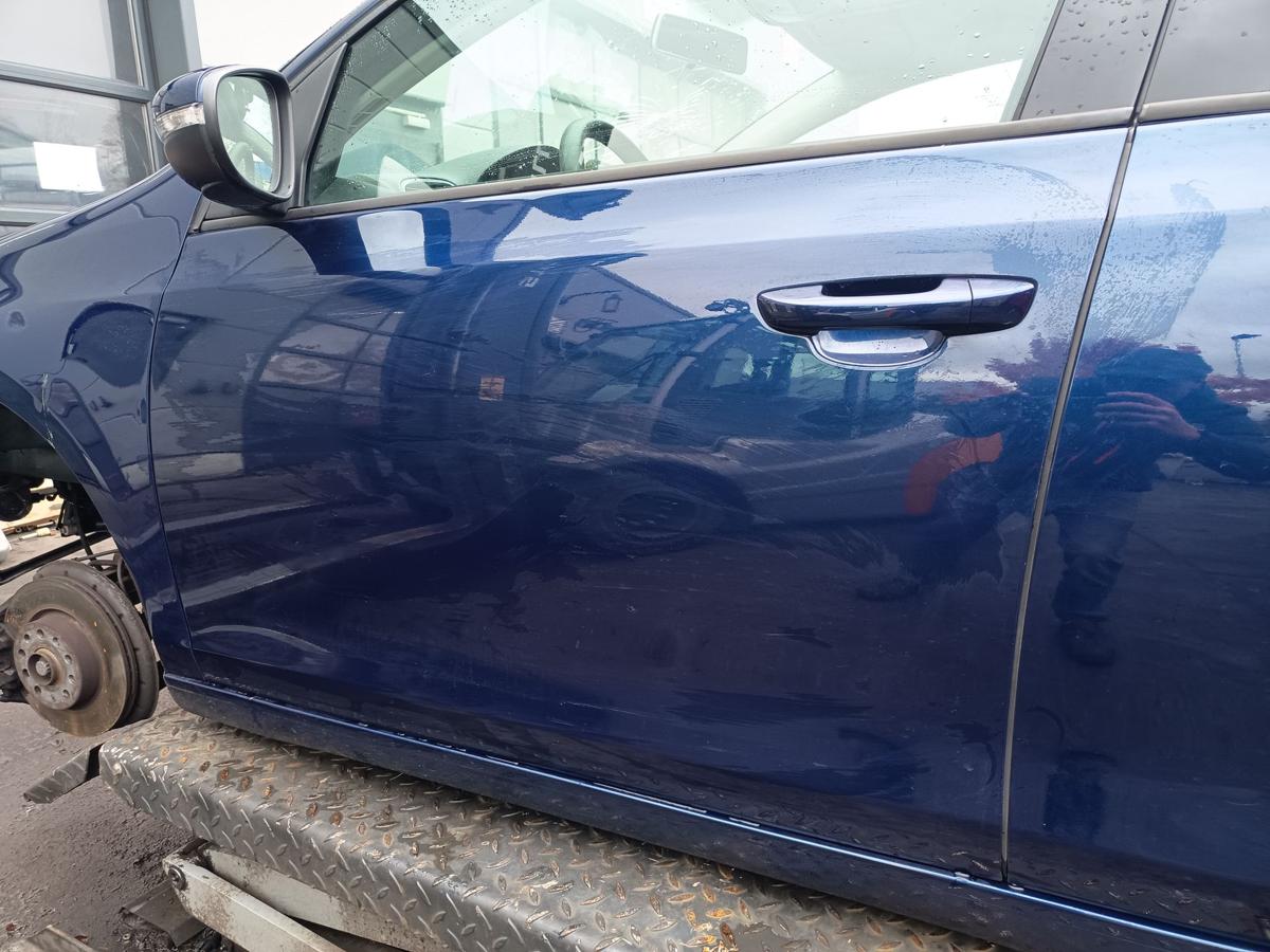 VW Golf VI 6 Limo orig Tür vorn links 5türer Fahrertür LD5Q Blau Bj 2009 VW Golf VI 6 Limo orig Tür vorn links 5türer Fahrertür LD5Q Blau Bj 2009