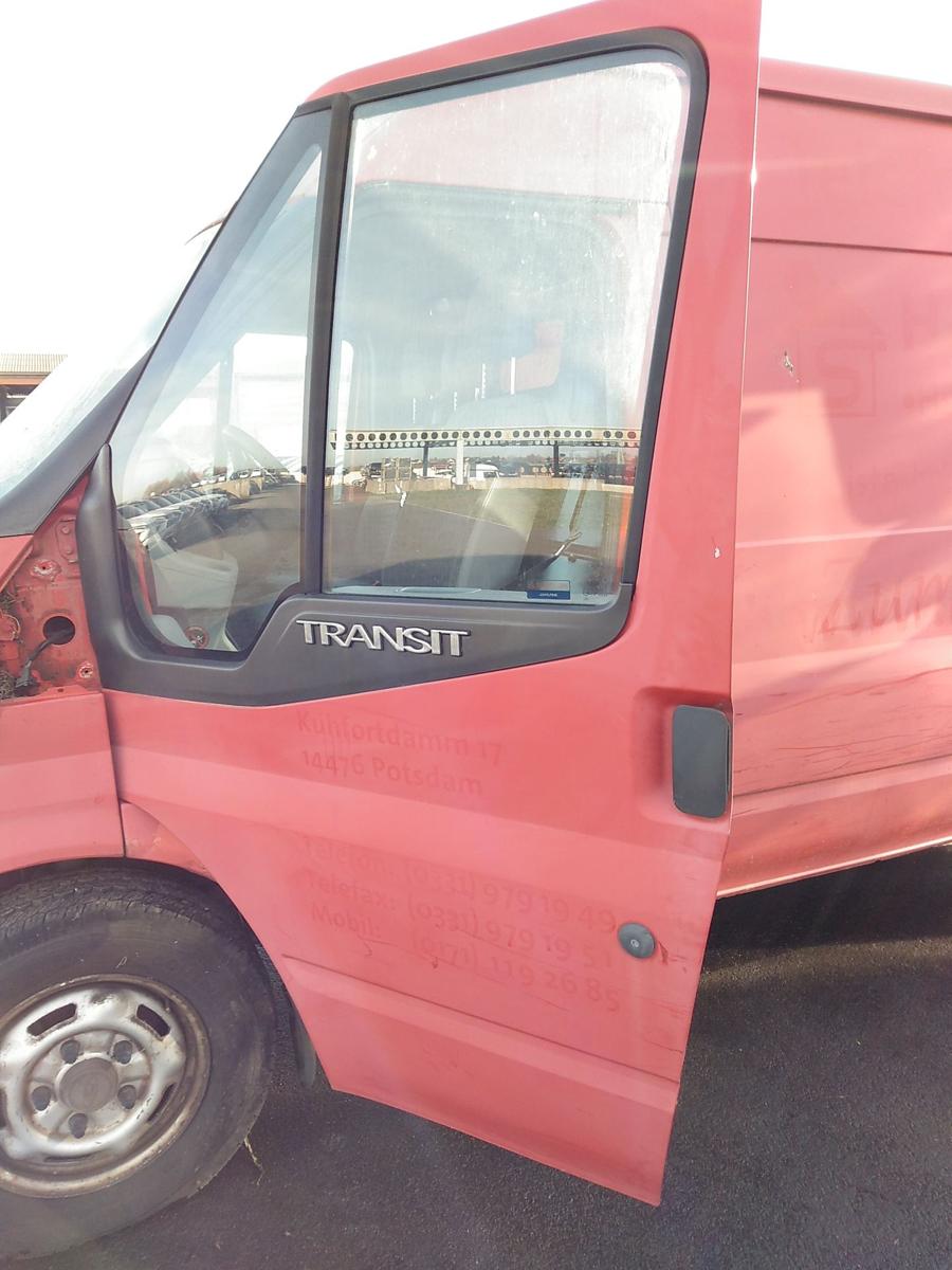 Ford Transit 6 TT9 T&uuml;r vorn links Fahrert&uuml;r coloradorot Bj.2007