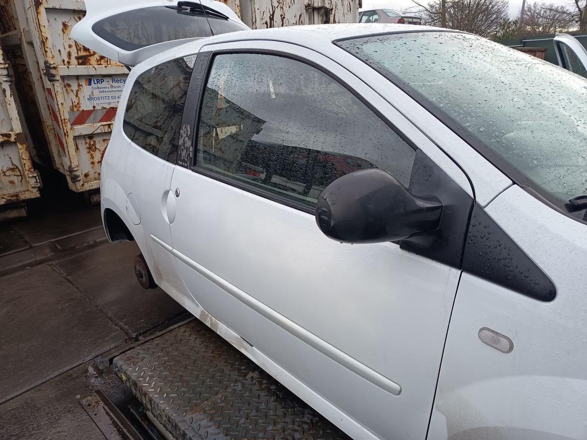 Renault Twingo II original T&uuml;r rechts Beifahrer OV369 Arktiswei&szlig; Bj 2009