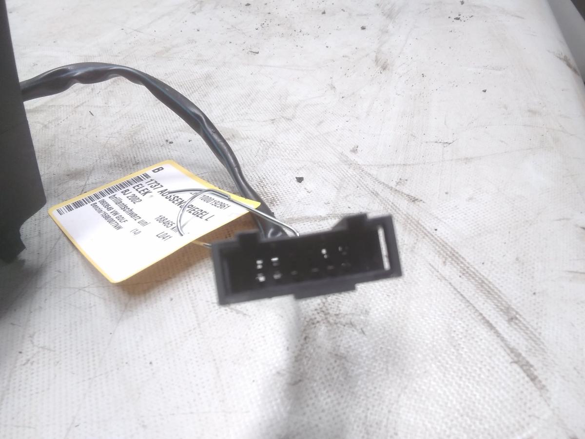 VW Golf 4 original Außenspiegel links elektrisch beheizt brillantschwarz L041