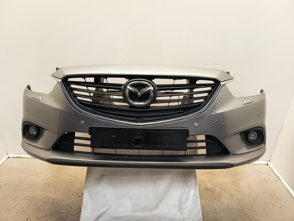 Mazda 6 GJ orig Stoßstange vorn Stoßfänger PDC SRA NSW 38P Silber met Bj 2015