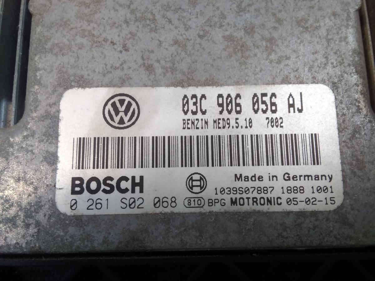 VW Golf Plus 5M orig Steuerger&auml;t Motor 03C906056AJ 0261S02068 1.4 FSI BLN BJ2006