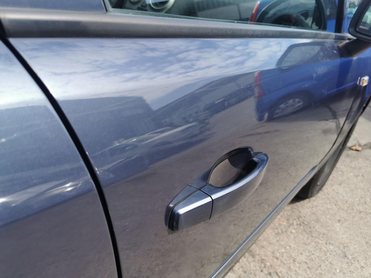 Opel Corsa D Beifahrertür Tür Autotür Rohbau vorn rechts 5 trg Z168 Metroblau Pe
