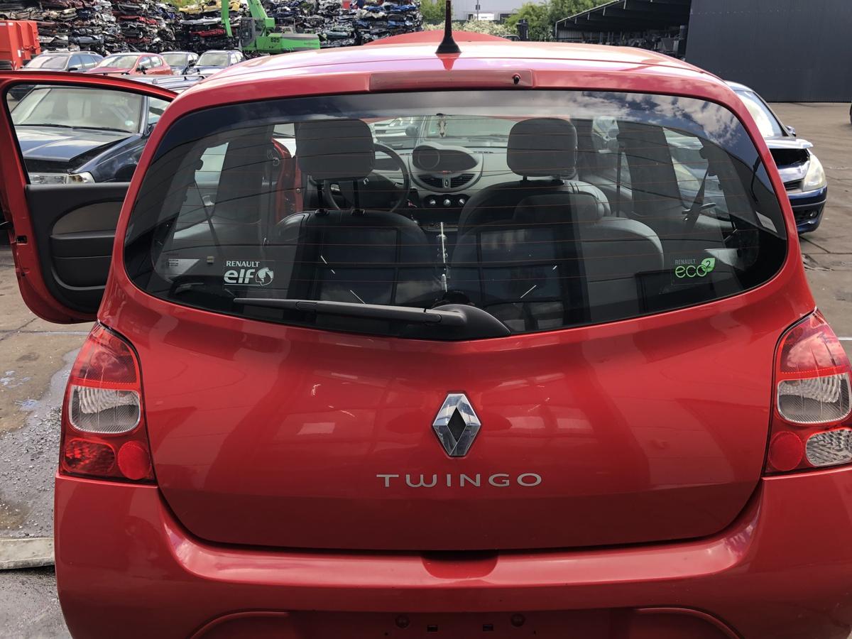 Renault Twingo II original Heckklappe mit Scheibe OV727 Spanischrot Bj2010
