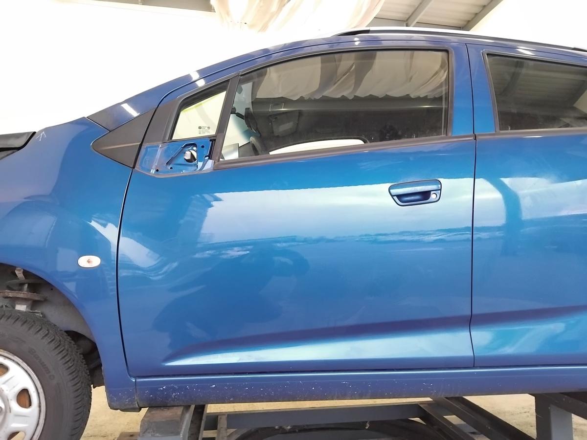 Chevrolet Spark M300 Tür vorn links Fahrertür blau BJ2012