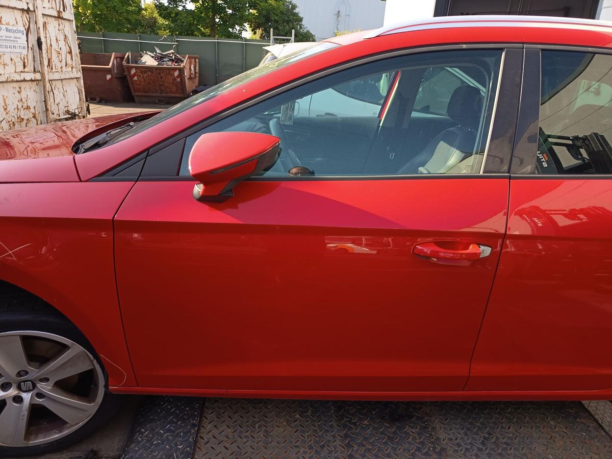 Seat Leon ST original Tür links vorn ohne Anbauteile LS3H Emocion Rot EZ2015