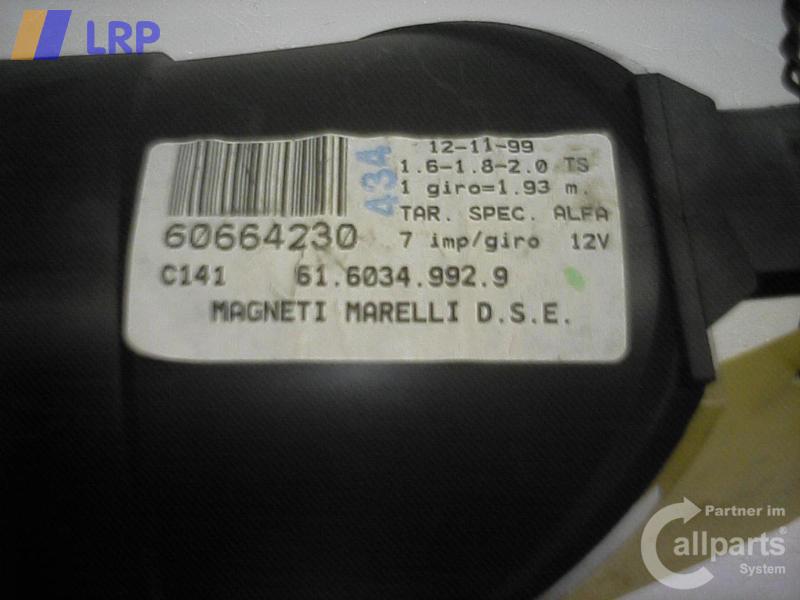 Tachometer 60664230 Alfa Romeo Alfa 156 Lim/Wagon BJ: 2000