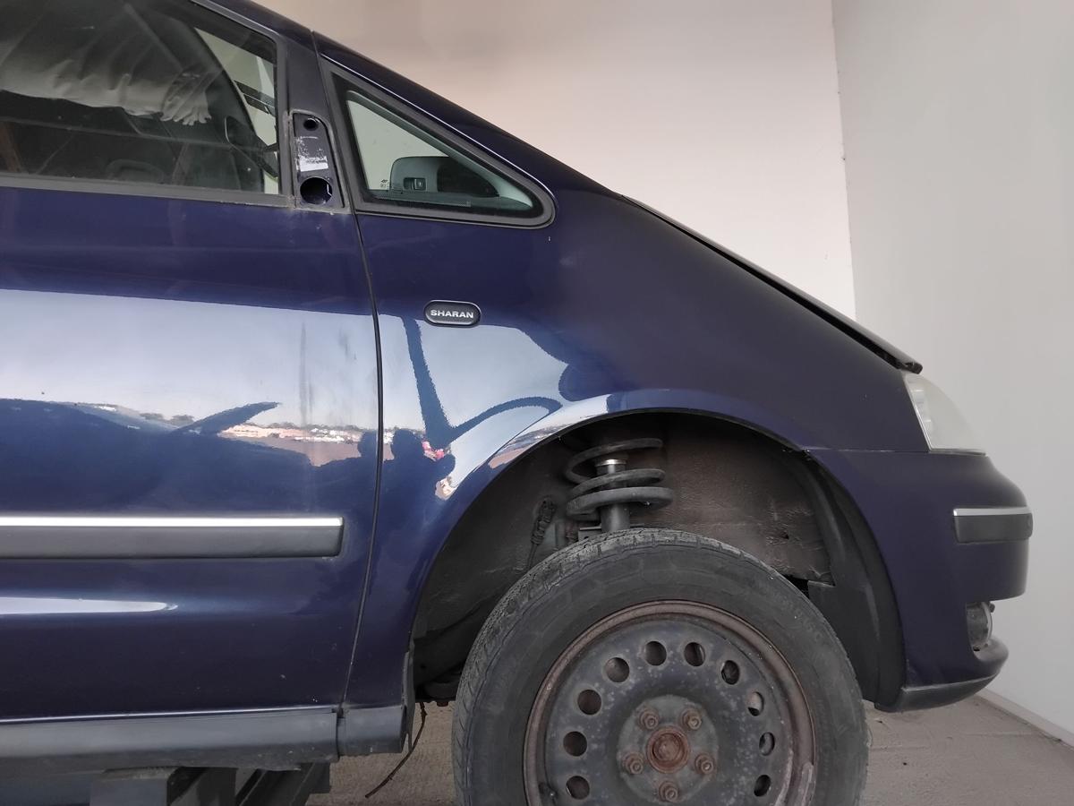 VW Sharan 7M original Kotflügel vorn rechts LD5G Dark Iron Blue Facelift BJ2009