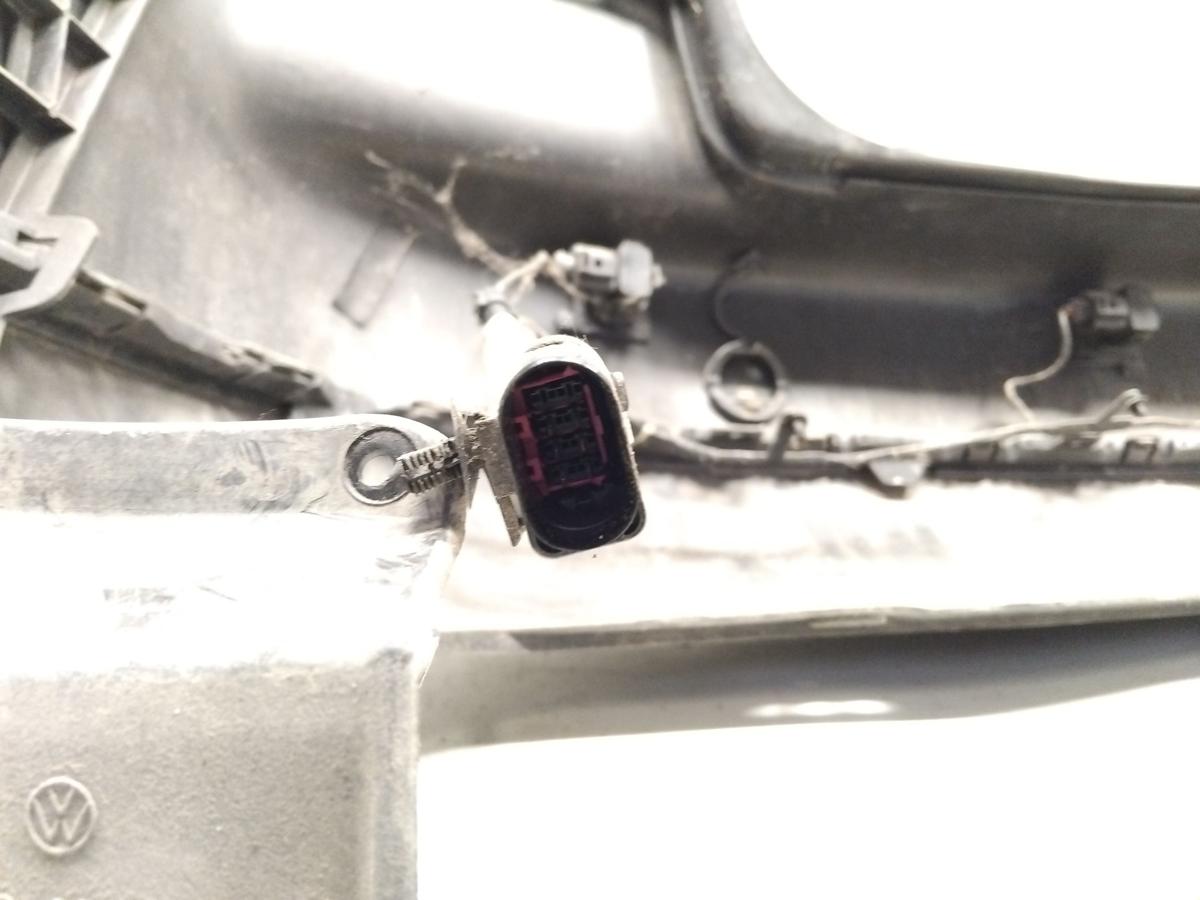 VW Touran 1T original Sto&szlig;stange Stossf&auml;nger hinten mit PDC BJ2006 LD7X platinumgrey