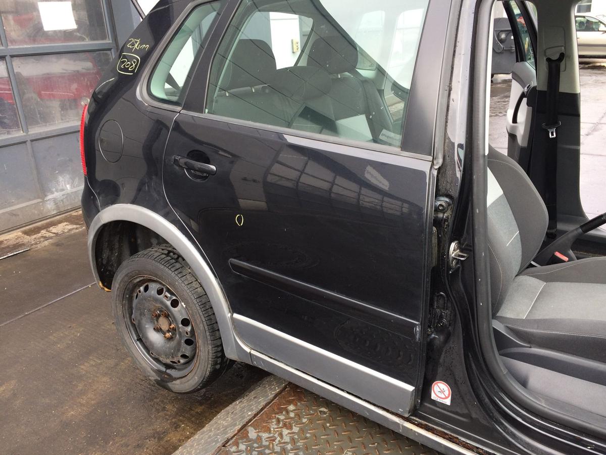 VW Polo 9N1 Fun original Tür hinten rechts Fond C9Z Black magic Bj 2004