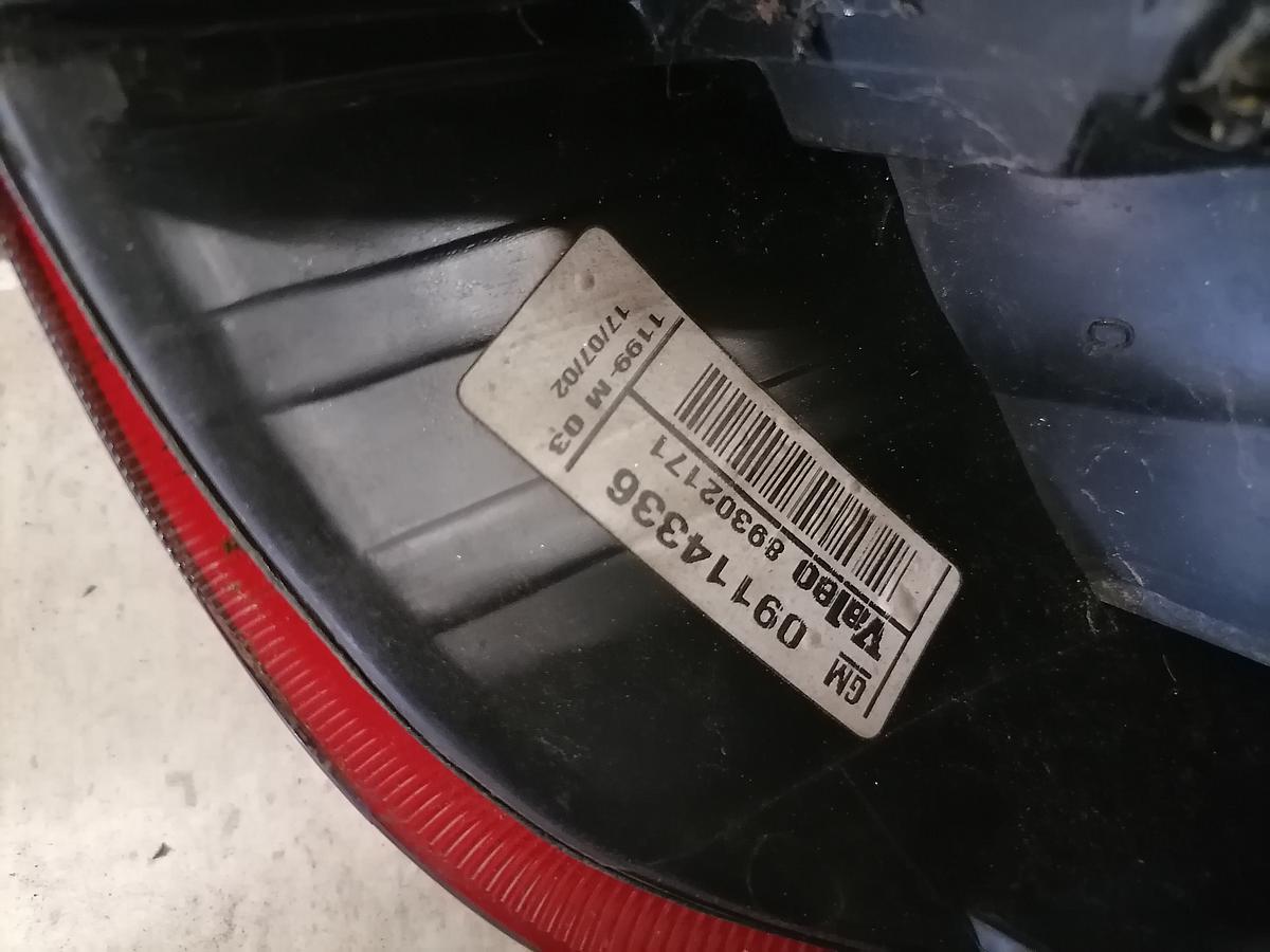 Opel Corsa (C) BJ02 Rücklicht links Rückleuchte Heckleuchte 09114366