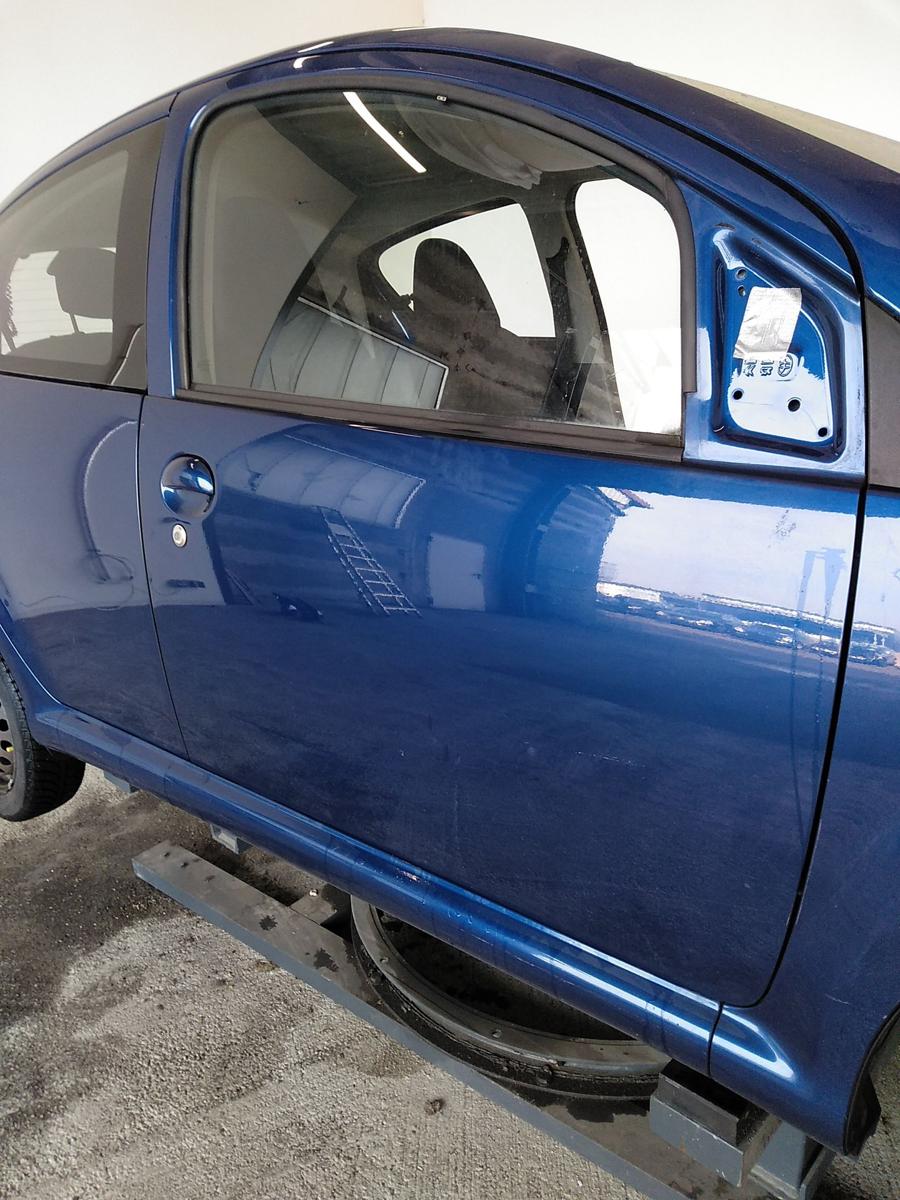 Toyota Aygo 1 Tür vorn rechts Beifahrertür 5-Türer blaumetallic 8M6 Bj.2007