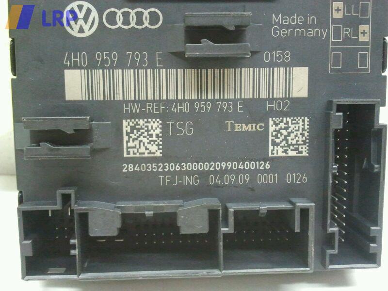 Audi A8 4H Bj.2009 Türsteuergerät vorn links 4H0959793E Temic