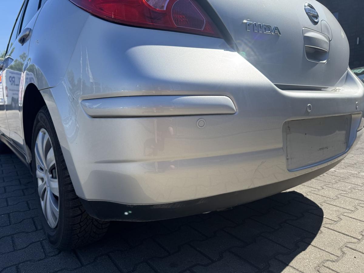 Nissan Tiida original Sto&szlig;stange Stossf&auml;nger hinten K23 Brilliant Silver Metallic Bj.2009