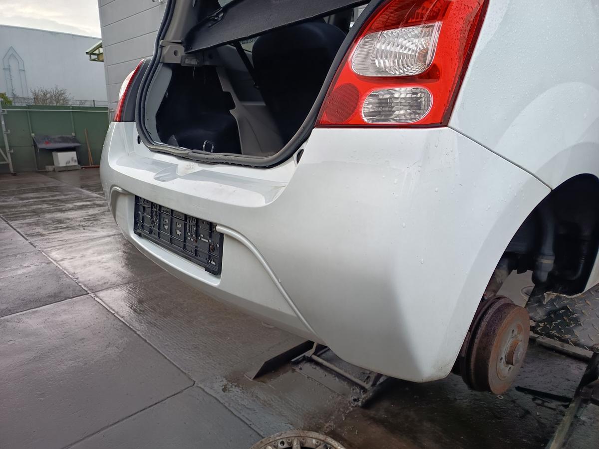 Renault Twingo II original Sto&szlig;stange F&auml;nger hinten Heck OV369 Arktiswei&szlig; Bj 09
