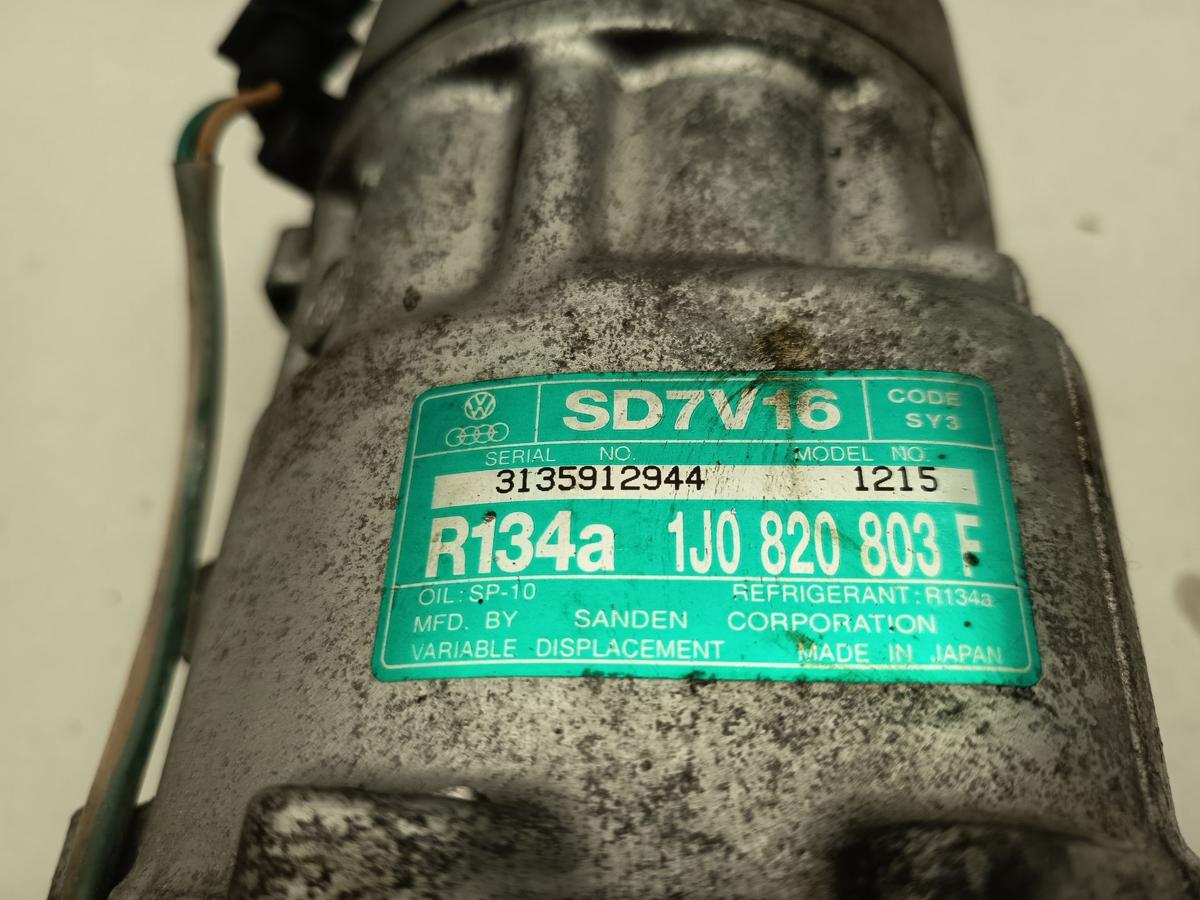 VW Golf IV 1J Bj 2000 original Klimakompressor 1J0820803F 1,4L 55KW Benzin