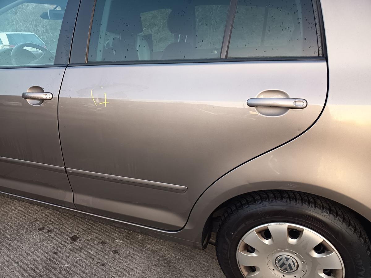 VW Golf Plus orig Tür hinten links Fahrerseite LA8X Kaschmirbraun Bj 2009