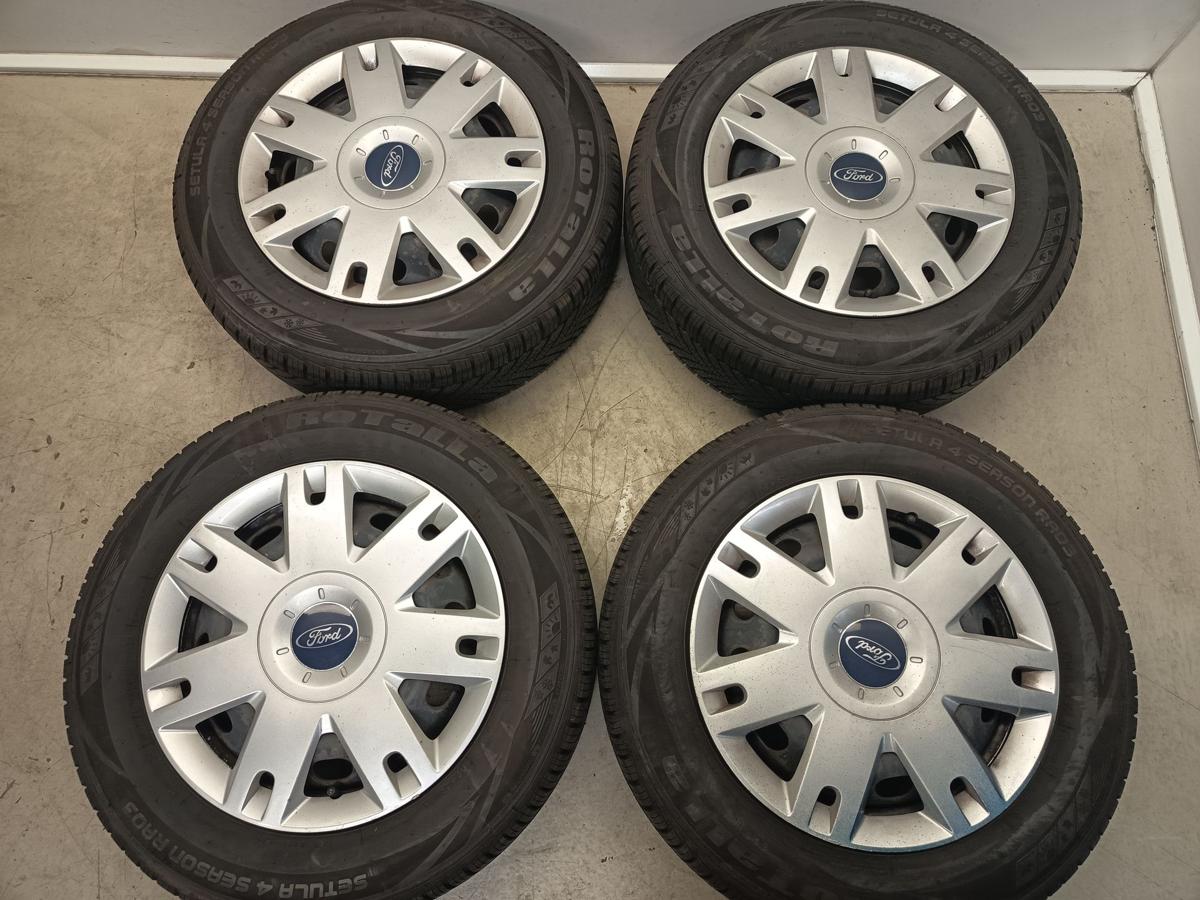 Ford Focus DA3 orig Satz Stahlfelgen 6x15 ET52,5 mit Allwetterreifen Bj 2008