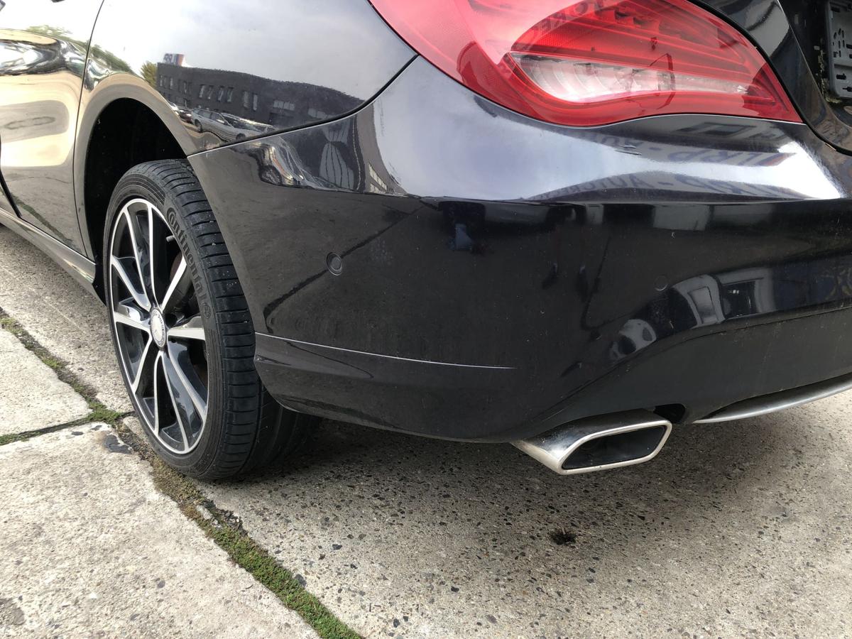 Mercedes CLA C117 bis 16 Sto&szlig;f&auml;nger hinten Hecksch&uuml;rze Coupe URBAN Besch&auml;digt