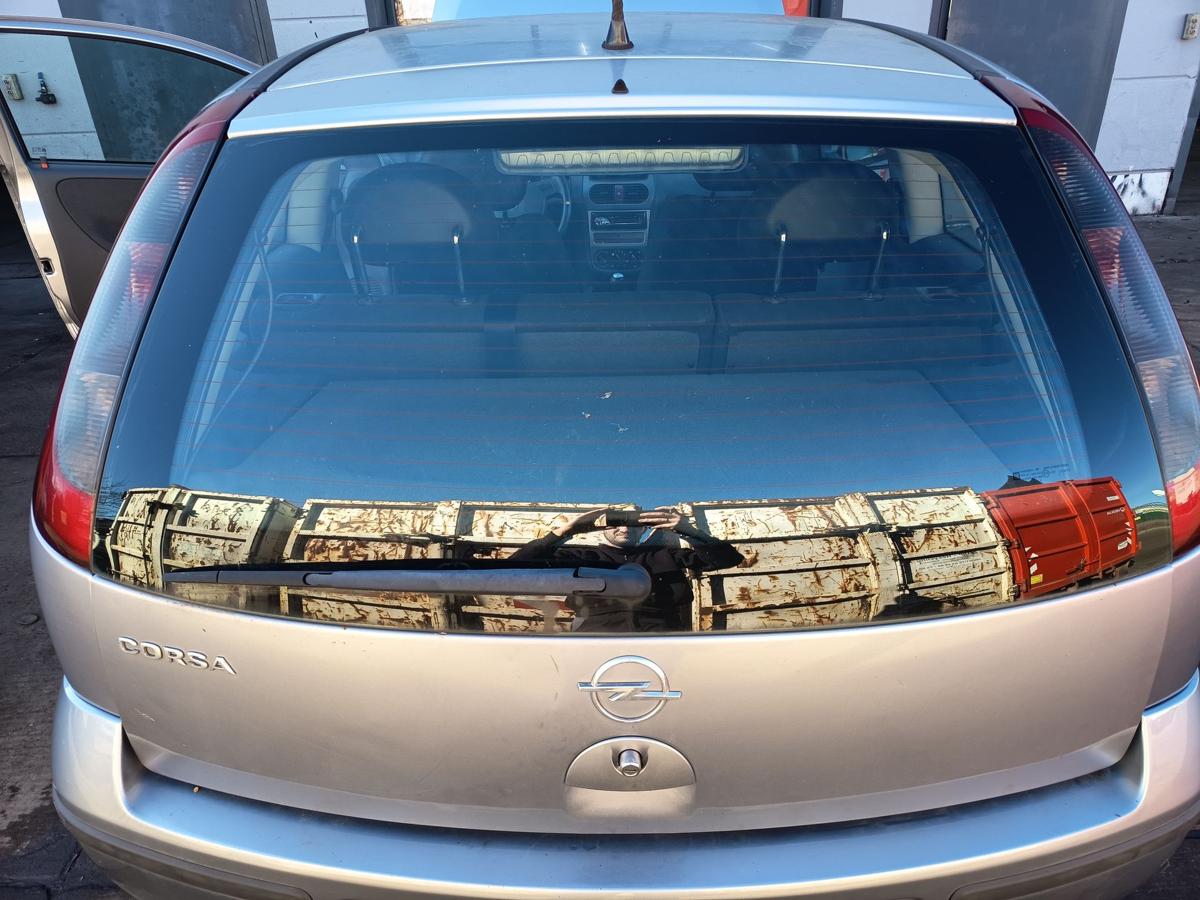 Opel Corsa C original Heckklappe mit Scheibe Z163 Lichtsilber Bj 2004