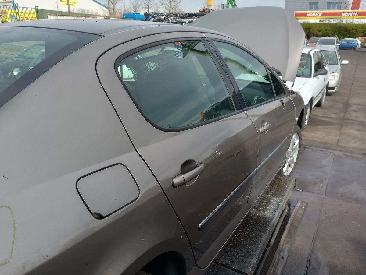 Peugeot 407 Limo orig Rohtür hinten rechts Fond KDA Erlengrau met Bj 2006