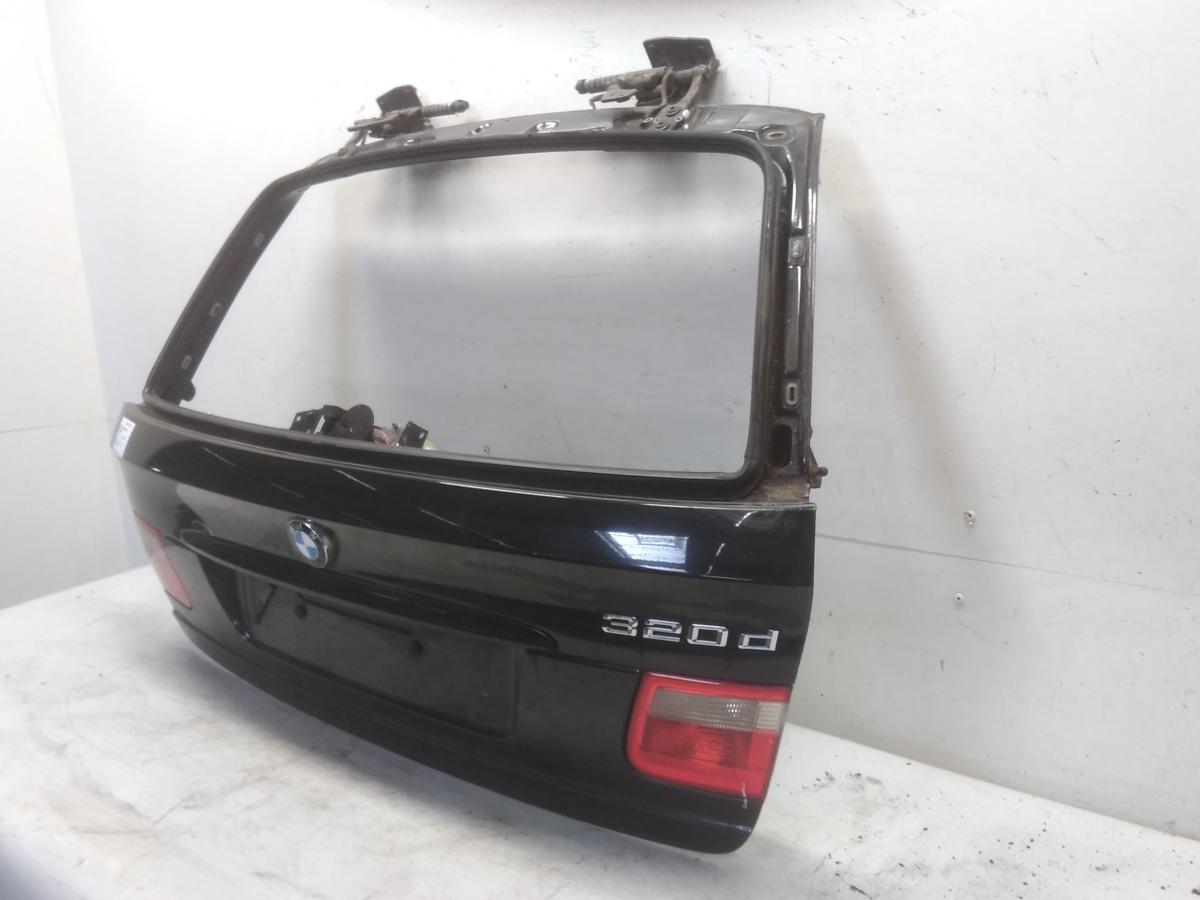 BMW E46 3er Touring Heckklappe schwarz II 668 Kombi ohne Scheibe BJ2003