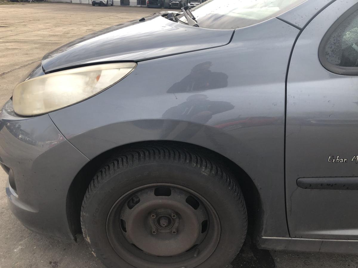 Peugeot 207 SW Typ WE Kotfl&uuml;gel vorn links Fahrerseite Delle Knick KTH grau