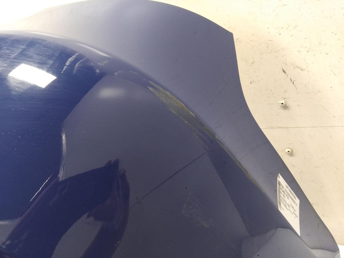 Skoda Fabia 5J Kombi Sto&szlig;f&auml;nger Sto&szlig;stange hinten dunkelblau 4590 PDC BJ2009