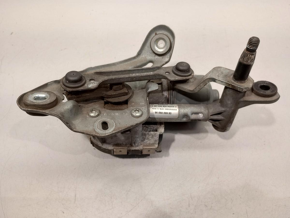 Peugeot 407 original Wischermotor vorne links mit Gestänge 0390241721 Bj 2005