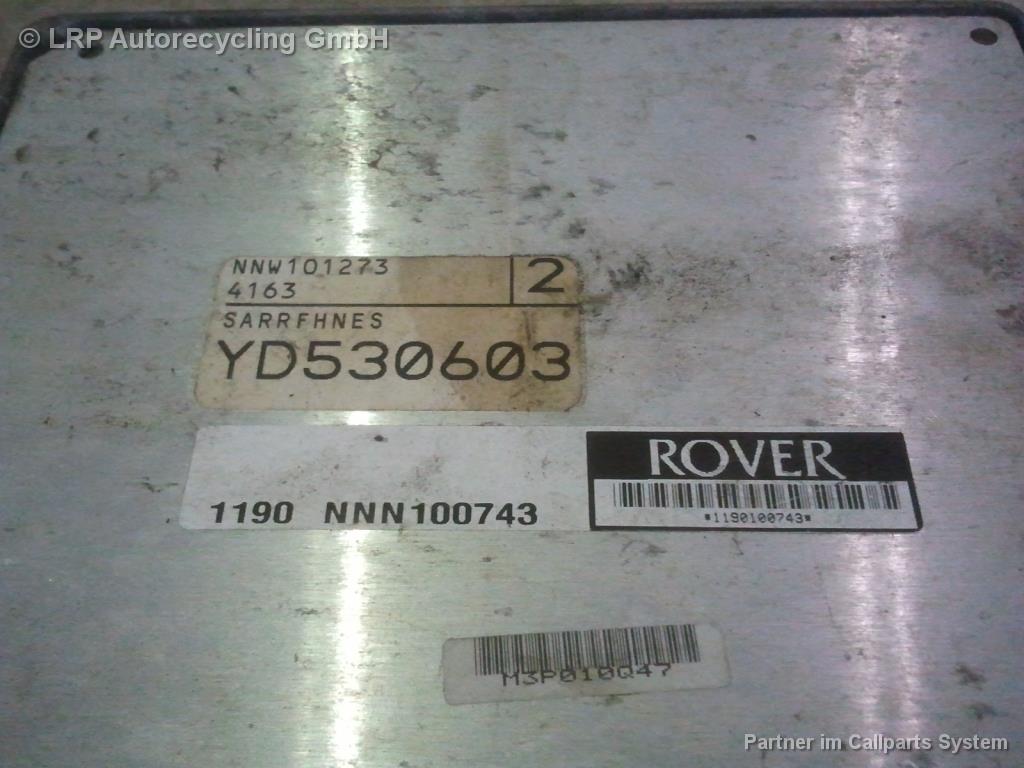 Rover 25 RF Bj.2001 original Motorsteuergerät 1.6 80kw NNW101273