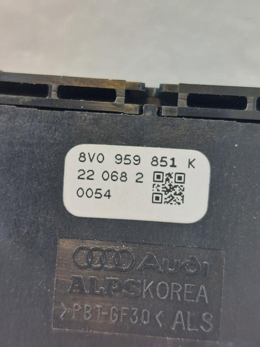 Audi Q2 Typ AG Fensterheberschalter Tür vorn links 4 Fach Schalter Taster
