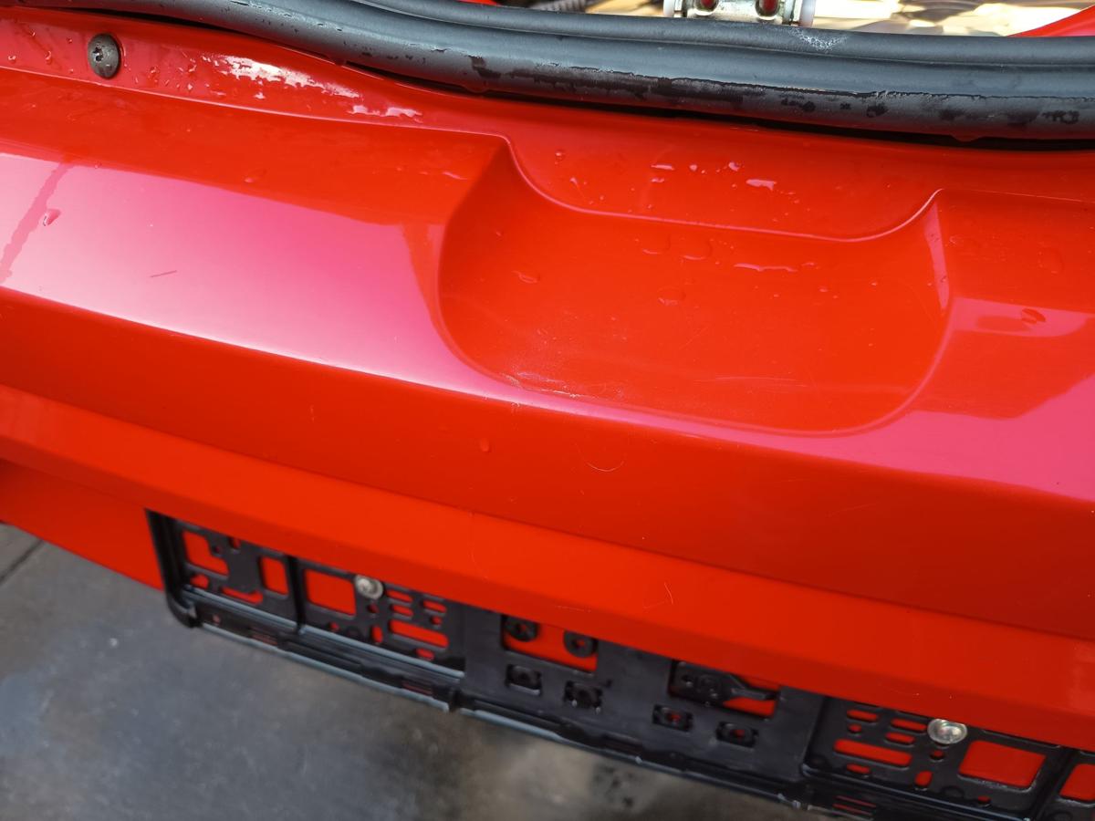 Dacia Sandero 1 BS orig Stoßstange Fänger hinten/Heck OV21D Red Passion Bj 2009