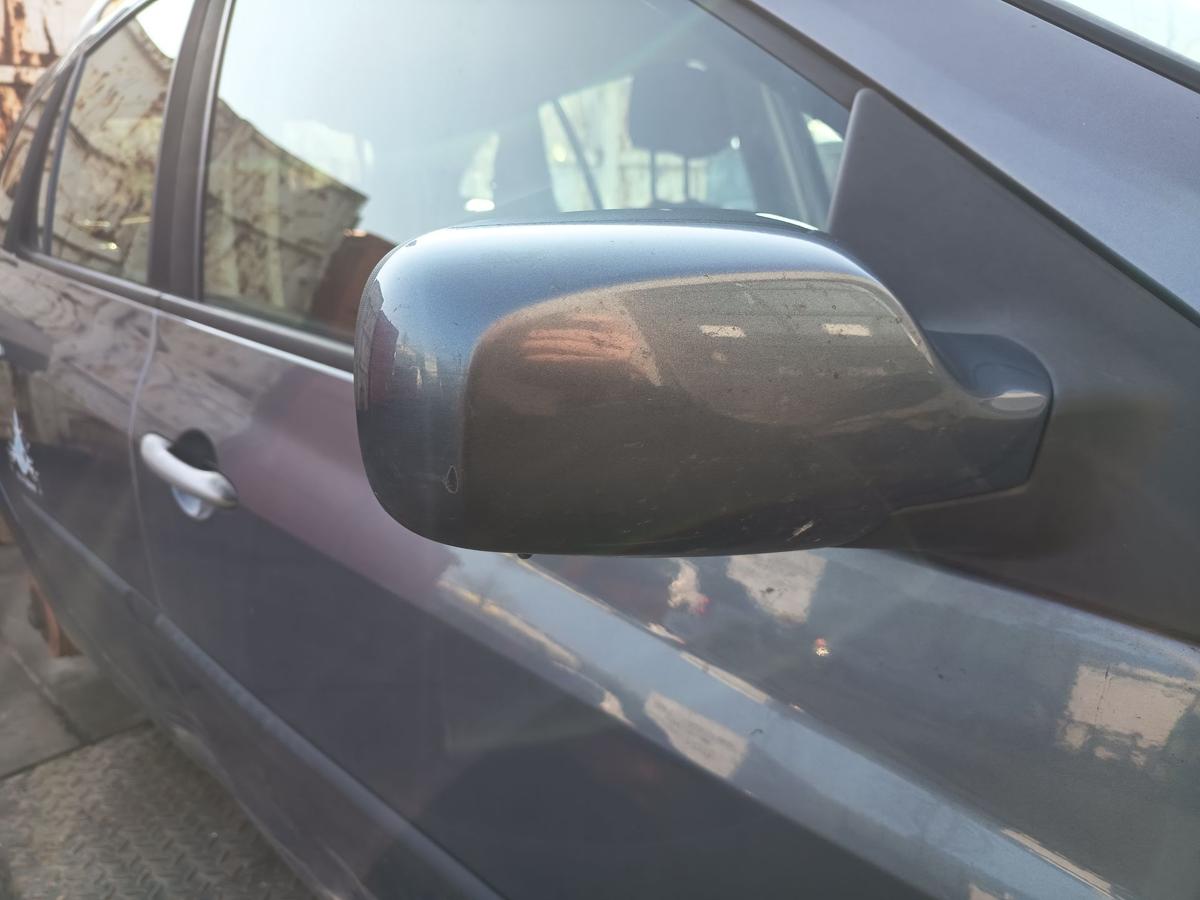 Renault Clio III original Au&szlig;enspiegel rechts elektr TEJ47 Blue Gris Bj 08