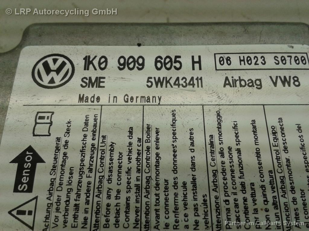 Steuergeraet Airbag 1K0909605H VW Golf V (1k) BJ: 2004