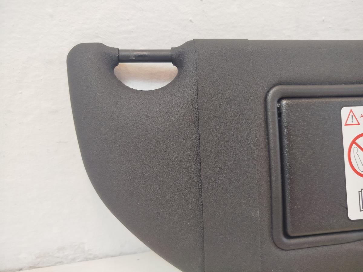 Citroen DS3 Sport Chic Sonnenblende vorn rechts Beifahrerseite schwarz Spiegel