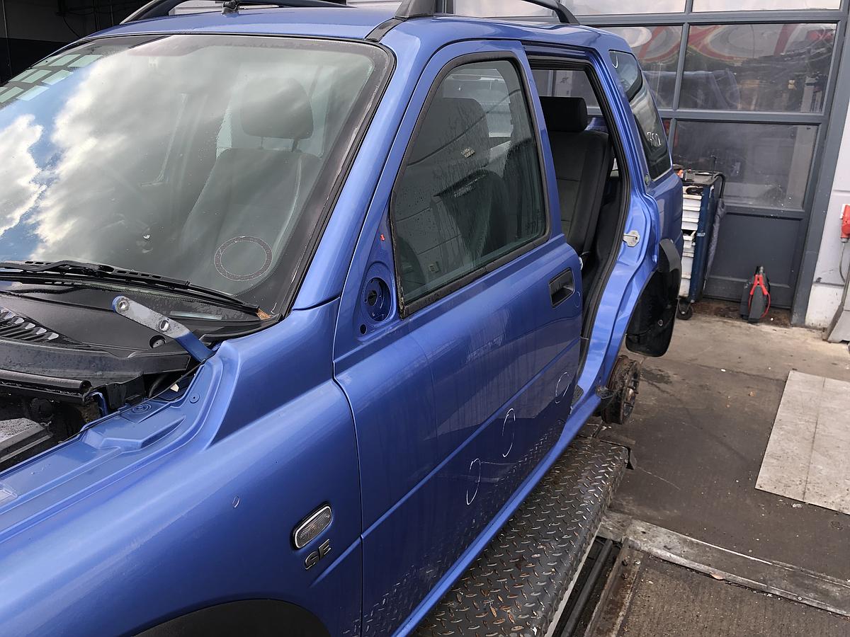 Land Rover Freelander orig Tür vorn links 5trg 608 Monte Carlo Blue Met Bj 04