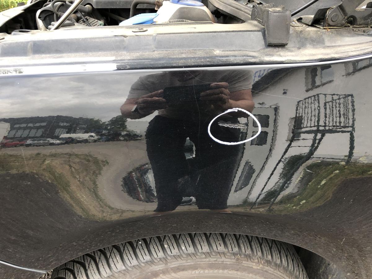 VW Lupo 6X Kotfl&uuml;gel links Fahrerseite Seitenwand L041 Brillantschwarz