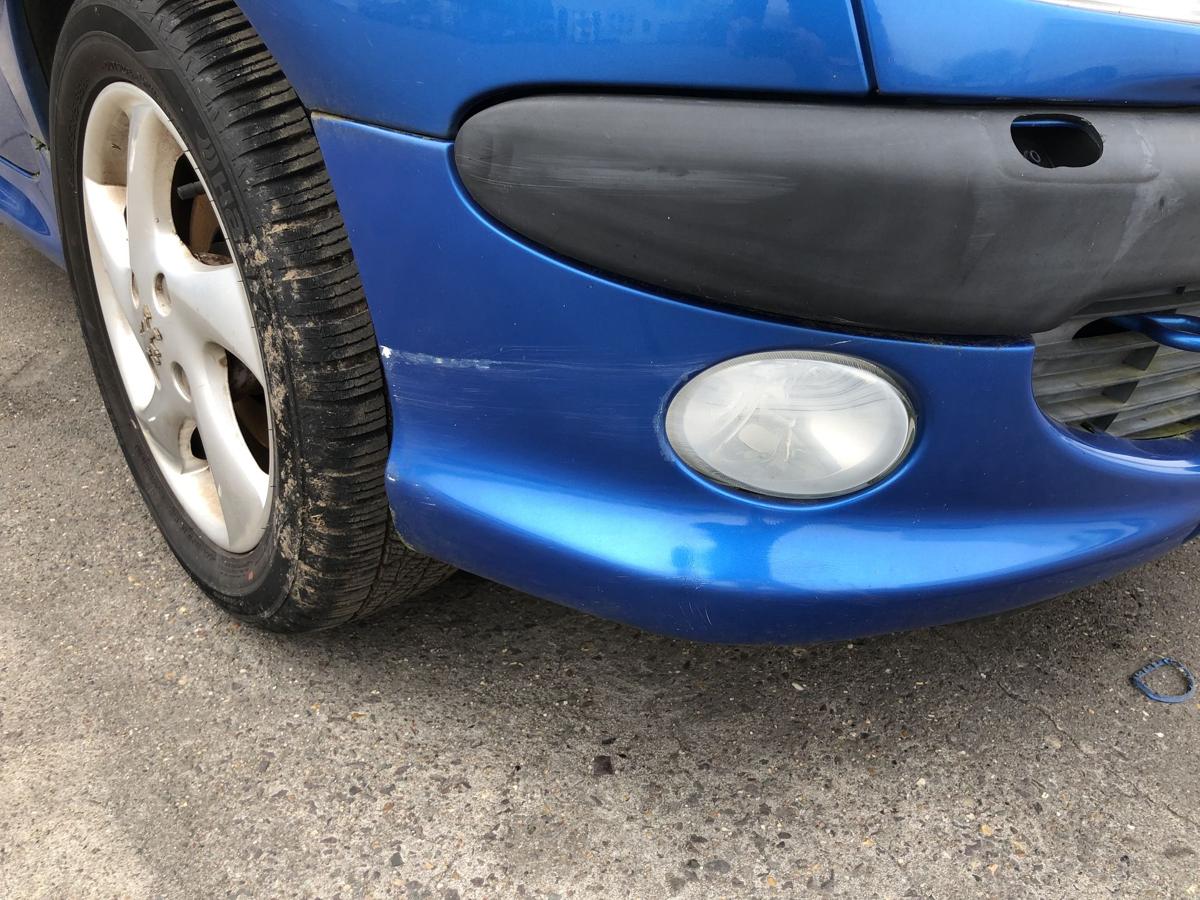 Peugeot 206CC Typ 2D Sto&szlig;f&auml;nger vorn Frontsch&uuml;rze NSW SRA KMF Poseidon Blau Met