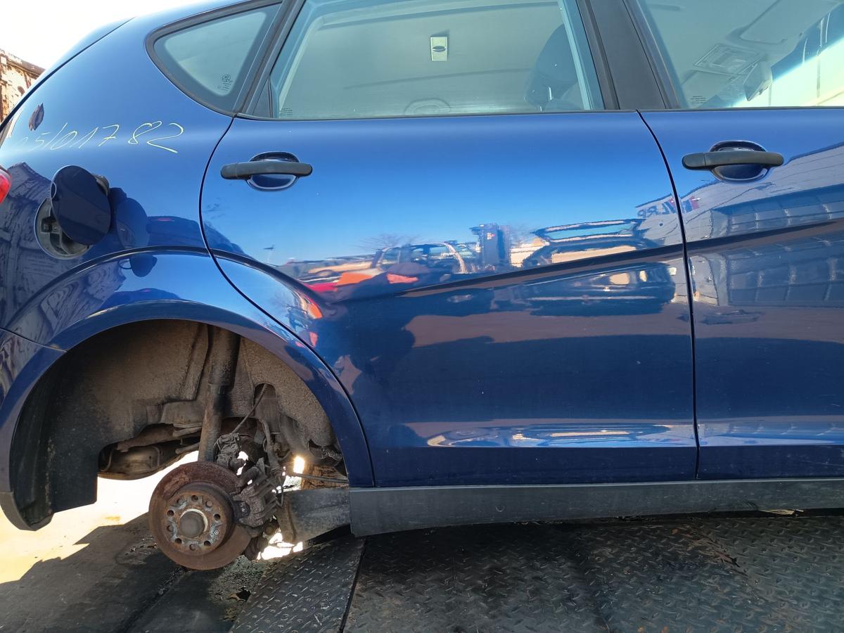 Seat Altea 5P orig Tür hinten rechts LS5S Blau Bj 2005
