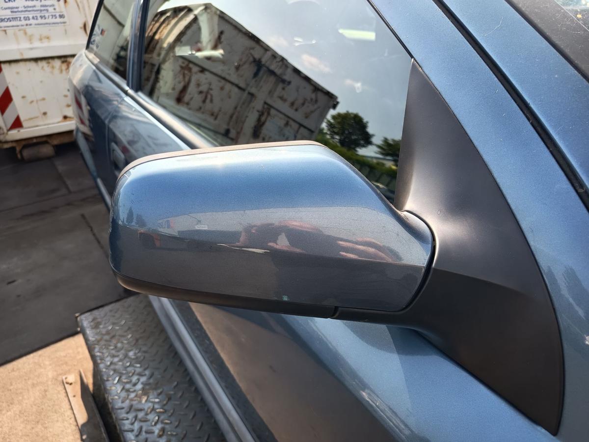 Opel Astra G original Aussenspiegel rechts mechanisch Z293 Premiumblau Bj 1999