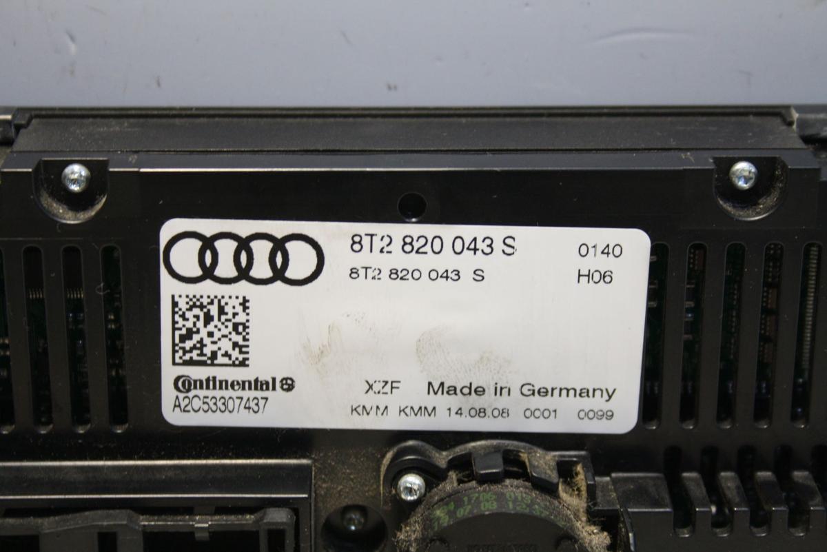 Audi A4 B8 orig Heizungsbetätigung Climatronic 8T2820043S Steuergerät Bj 2009
