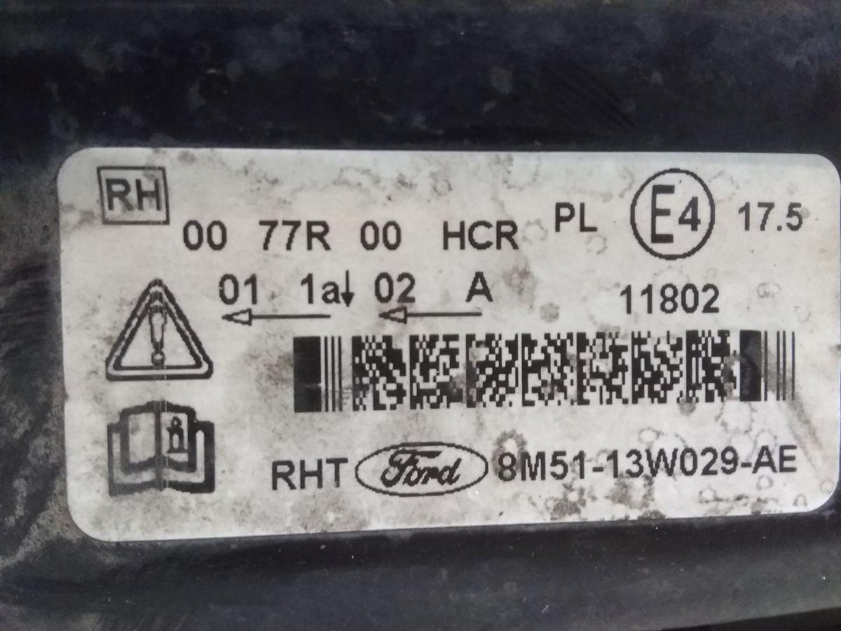 Ford Focus 2 DA3 Facelift orig. Scheinwerfer rechts Halogen mit LWR BJ2009