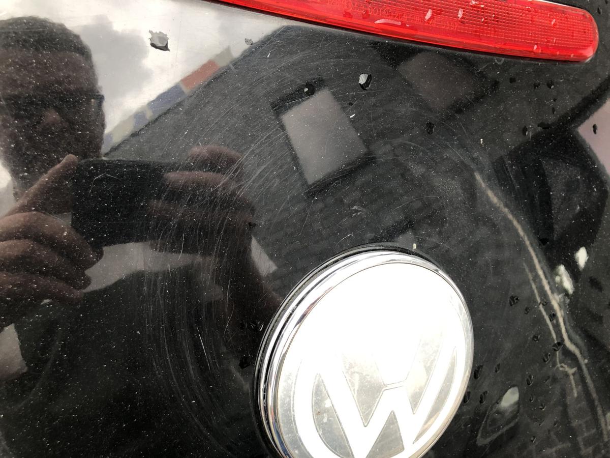 VW New Beetle 9C Heckklappe Kofferklappe Heckdeckel mit Scheibe L041 Dellen
