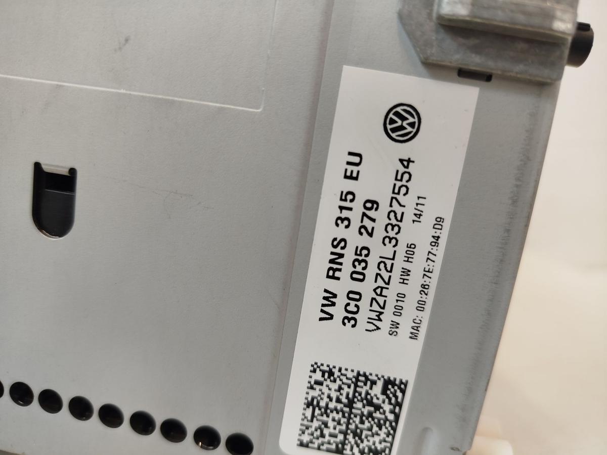 VW Passat 3C B7 Variant Radio Navigationssystem RNS315 kein Code Autoradio OEM